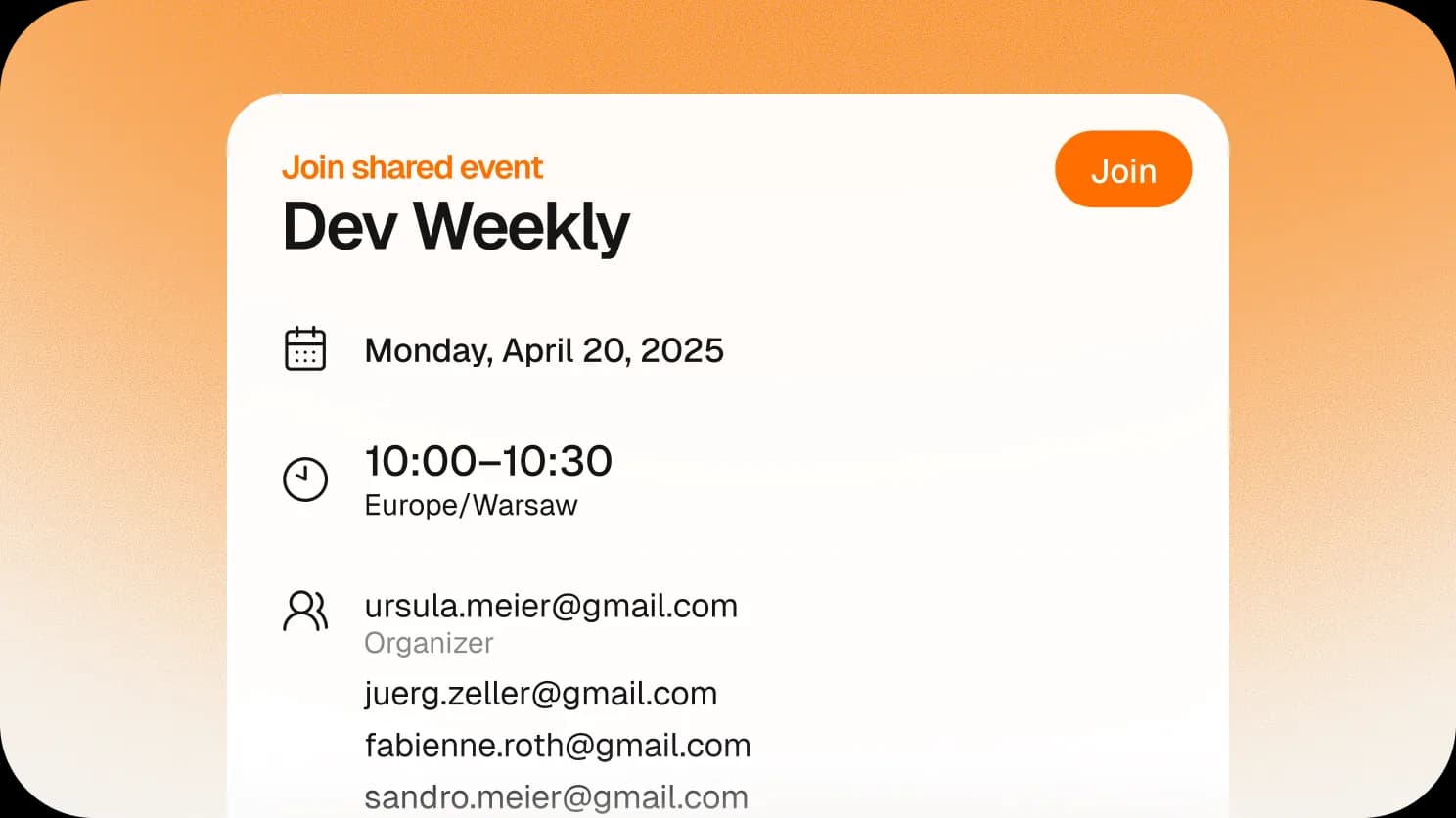 RSVP for events
